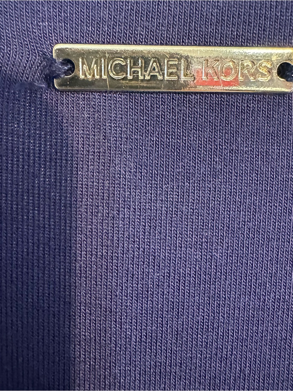 MICHAEL KORS Navy Layered Flowy V-Neck Sleeveless Tank/Shell PLUS: 2X #1 - Picture 6 of 7